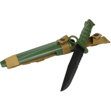 AMA Tactical Dummy Bayonet w/ Blade Cover for M4/M16 - OLIVE DRAB