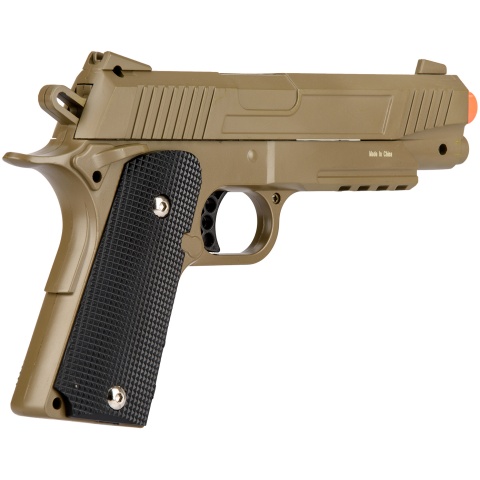 UK Arms Spring Metal 1911 Airsoft Training Pistol - DARK EARTH