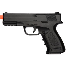 UK Arms Spring Compact Metal Airsoft Training Pistol - BLACK