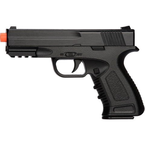 UK Arms Spring Compact Metal Airsoft Training Pistol - BLACK