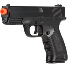 UK Arms Spring Compact Metal Airsoft Training Pistol - BLACK