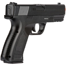 UK Arms Spring Compact Metal Airsoft Training Pistol - BLACK