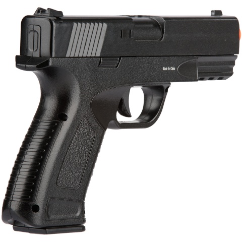 UK Arms Spring Compact Metal Airsoft Training Pistol - BLACK