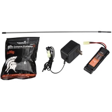 Lancer Tactical Metal AK47 Assault AEG Airsoft Rifle - BLACK