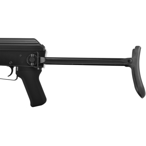 DE AK47 Krinkov CQB AEG Airsoft SMG w/ Folding Rear Stock - BLACK