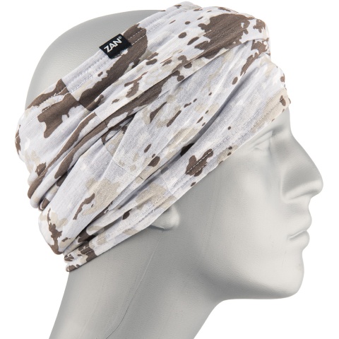 Zan Headgear Fleece Lined Motley Tube - WINTER CAMO
