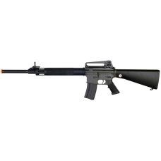 JG M16 AEG Metal Airsoft Rifle w/ Fixed Stock - BLACK