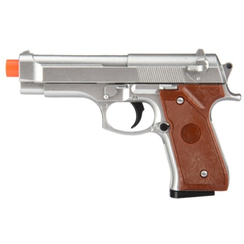 UK Arms G22MS Metal Spring-Loaded Pistol - SILVER