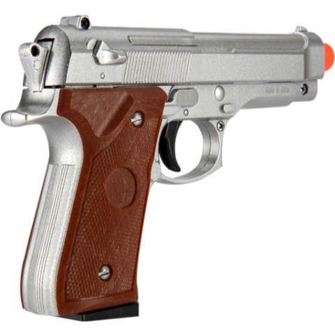 UK Arms G22MS Metal Spring-Loaded Pistol - SILVER