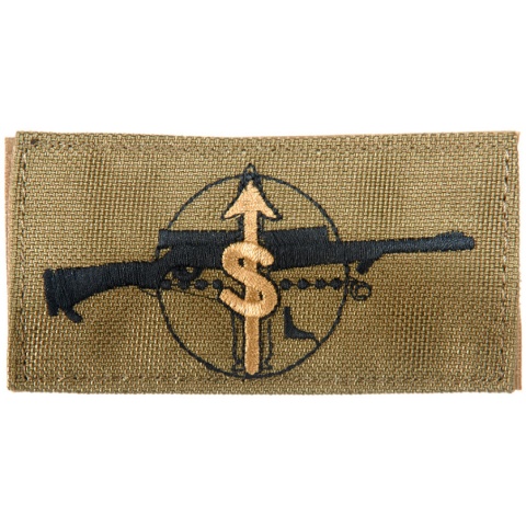 AMA Sniper Mission Adhesive Quality Cordura Patch - TAN