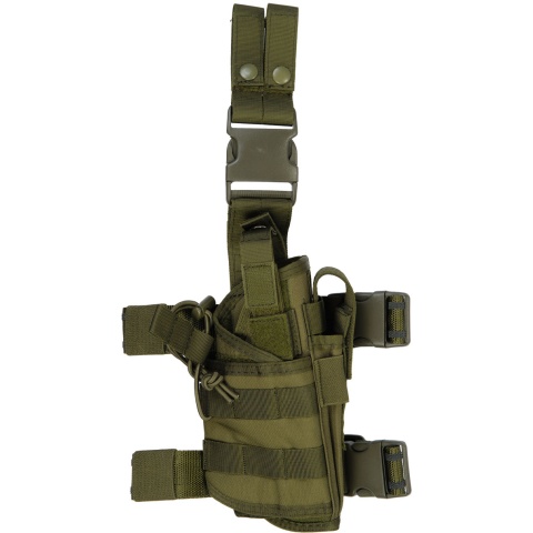 Lancer Tactical 600D Nylon Tornado Drop Leg Holster (Color: OD Green)