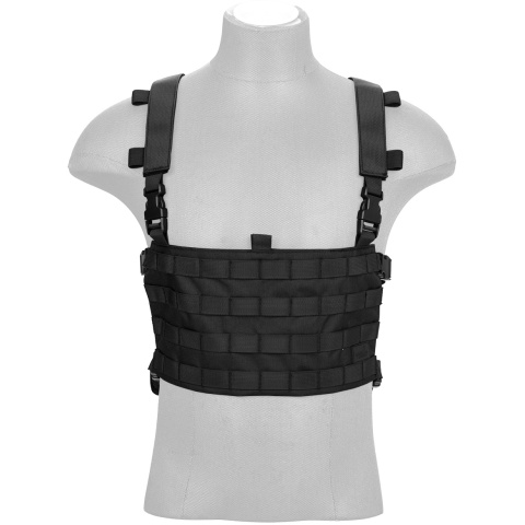 Lancer Tactical 1000D Nylon QD Chest Rig and Backpack Combo - BLACK