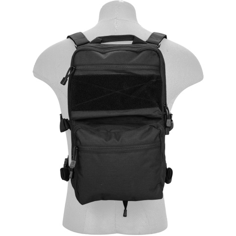 Lancer Tactical 1000D Nylon QD Chest Rig and Backpack Combo - BLACK