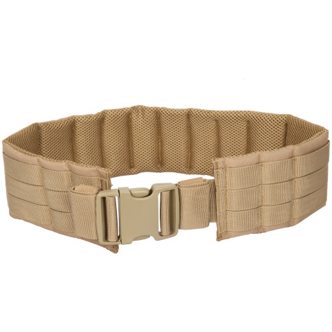 Lancer Tactical MOLLE Nylon Battle Belt - TAN