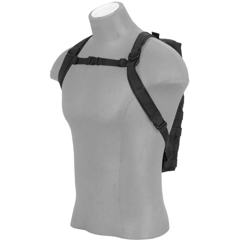 Lancer Tactical MOLLE Hydration Backpack (Nylon) - BLACK