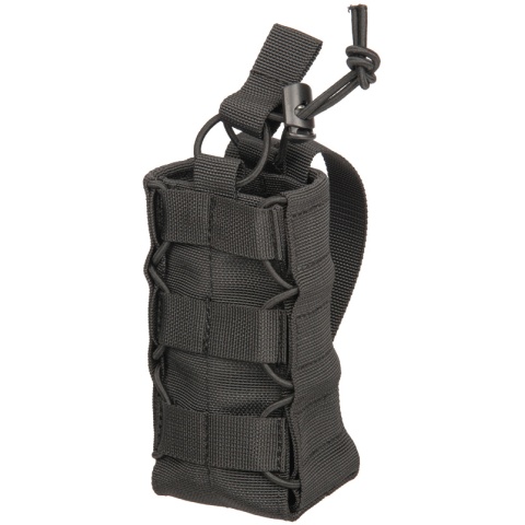Lancer Tactical Radio/Canteen Retention Pouch (Nylon) - BLACK