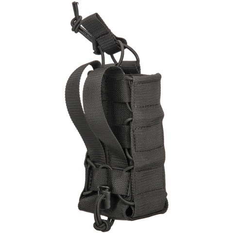 Lancer Tactical Radio/Canteen Retention Pouch (Nylon) - BLACK