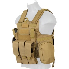 Lancer Tactical MOLLE Rapid Response Maritime Plate Carrier (Nylon) - TAN