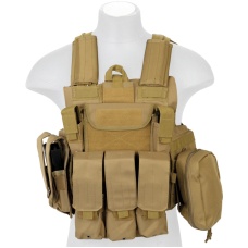 Lancer Tactical MOLLE Rapid Response Maritime Plate Carrier (Nylon) - TAN