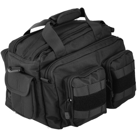 Lancer Tactical 1000D Nylon Small Range MOLLE Bag - BLACK