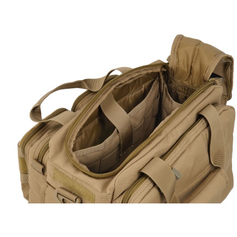 Lancer Tactical 1000D Nylon Small Range MOLLE Bag - TAN