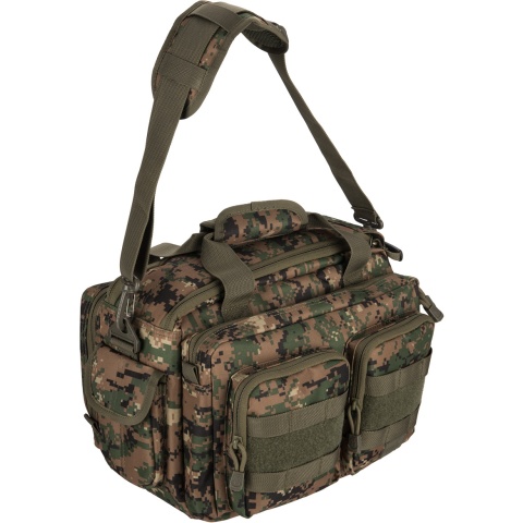 Lancer Tactical 1000D Polyester Small Range MOLLE Bag - JUNGLE DIGITAL