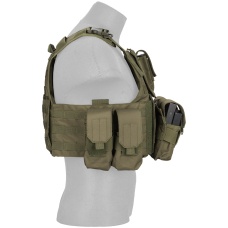 Lancer Tactical 600D Nylon Tactical Assault Tactical Vest (OD Green)