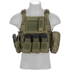 Lancer Tactical 600D Nylon Tactical Assault Tactical Vest (OD Green)