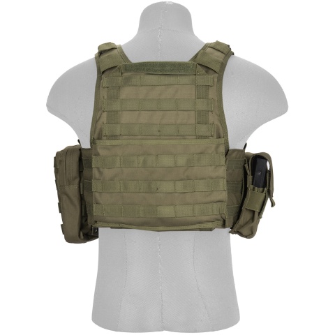 Lancer Tactical 600D Nylon Tactical Assault Tactical Vest (OD Green)