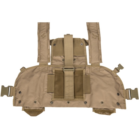 Lancer Tactical 600D Nylon M4 MOLLE Modular Chest Rig - TAN