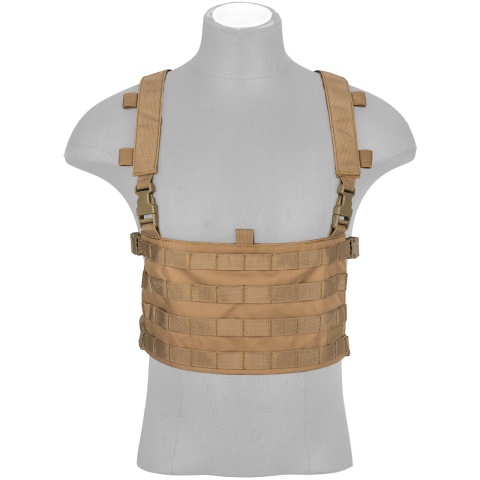 Lancer Tactical 1000D Nylon QD Chest Rig and Backpack Combo - KHAKI