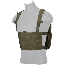 Lancer Tactical 1000D Nylon QD Chest Rig and Backpack Combo - OD GREEN