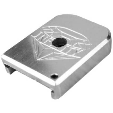 Atlas Custom Works Aluminum Base for Hi Capa Mags - SILVER