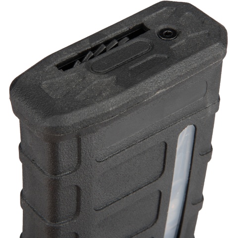Sentinel Gears 350rd Waffled Polymer M4/M16 High Capacity AEG Magazine - BLACK