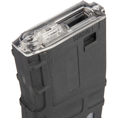 Sentinel Gears 350rd Waffled Polymer M4/M16 High Capacity AEG Magazine - BLACK