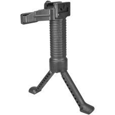Sentinel Gears Tactical Bipod Grip With Single Rail Grip Pod System - BLACK