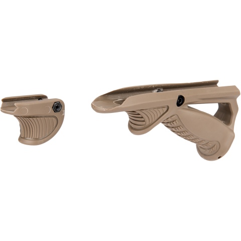 Sentinel Gears Ergonomic Pointing Foregrip w/ Tactical Support Grip - DARK EARTH