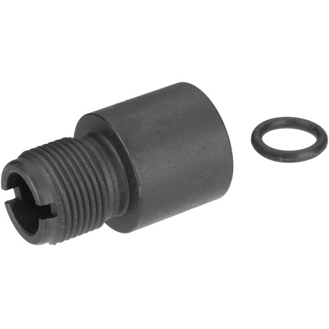 Sentinel Gears 14mm Clockwise Female to Counter-Clockwise Male Barrel Adapter - BLACK
