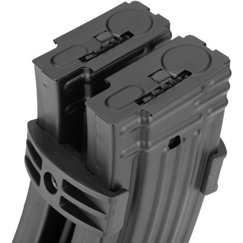 Sentinel Gears Dual 600rd High Capacity Airsoft Magazines for AK AEGs - BLACK