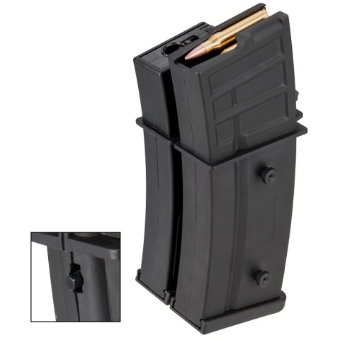 Sentinel Gears 1000rd Electric Winding Dual Magazine for R36 AEGs - BLACK