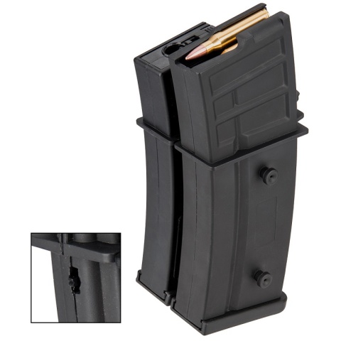 Sentinel Gears 1000rd Electric Auto-Winding Dual Magazine for R36 AEGs - BLACK