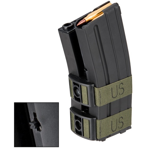 Sentinel Gears 800rd Electric Auto-Winding Dual Magazine for M4 AEGs - BLACK