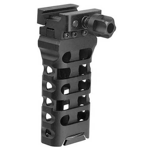 Atlas Custom Works QD 4-Inch Skeletonized Vertical Grip - BLACK