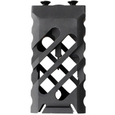 5KU KeyMod Short Skeletonized Vertical Foregrip - BLACK