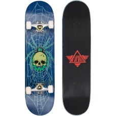L-Sport Skull Spider Blue Complete Skateboard (8.0