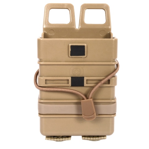 AMA High Speed Quick Draw M4 Airsoft Polymer Mag Pouch -  Coyote