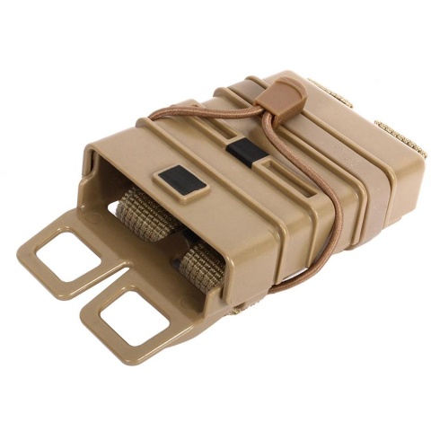 AMA High Speed Quick Draw M4 Airsoft Polymer Mag Pouch -  Coyote
