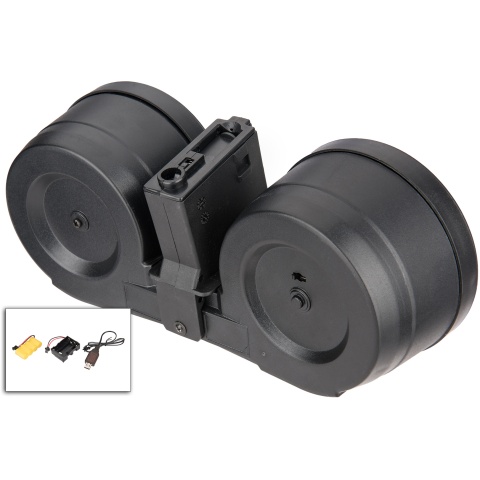 Sentinel Gears 2500rd M4 Auto-Winding Electric Drum C-Mag Magazine