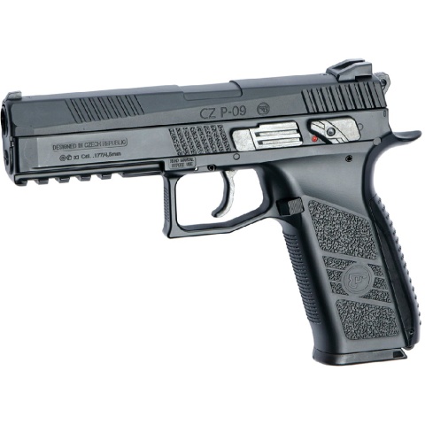 ASG CZ P-09 Rifled Barrel CO2 Blowback Pellet Airgun - BLACK