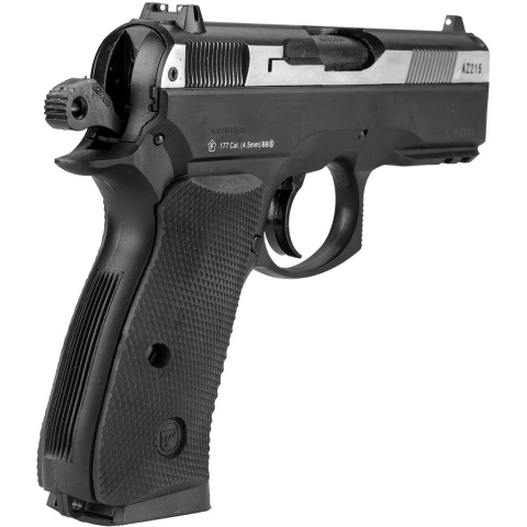 ASG CZ 75D Compact Dual-Tone CO2 Non-Blowback Airgun Pistol - BLACK/SILVER